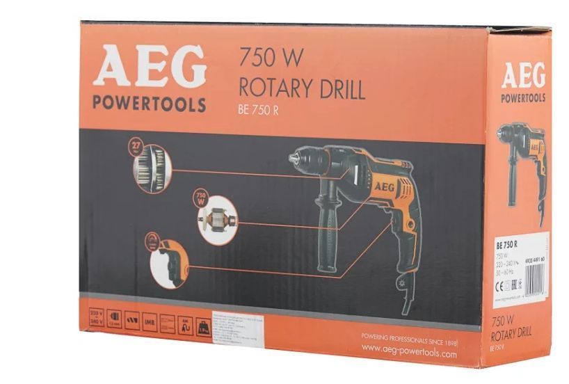 AEG Дриль AEG BE-750R &mdash; товар в інтернет-магазині eTorg &mdash; торгуйся, купляй вигідно